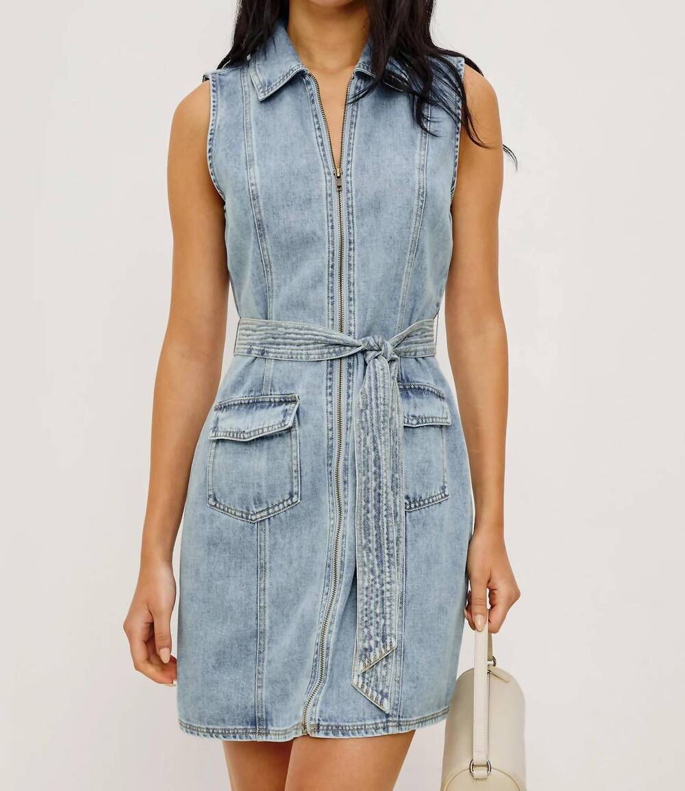 NEW RAILS aurora dress in faded indigo